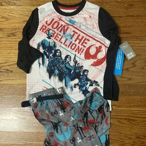 NEW Disney Store Star Wars Join The Rebellion 2pc Boys Pajama Set